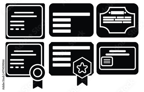 Document Icon Set – Editable Vector Line Icons for File, Edit, Form, and Favorite Symbols