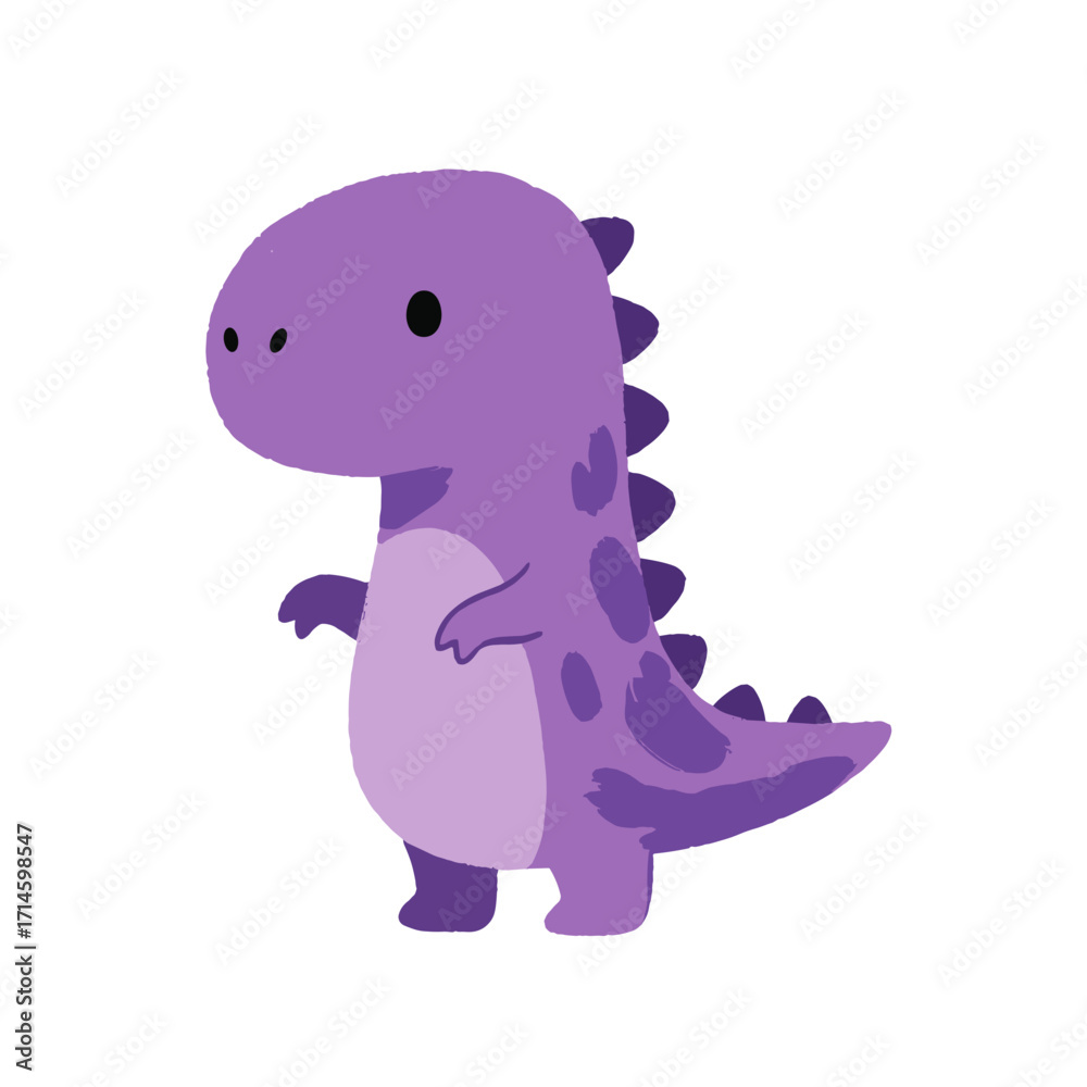 Fototapeta premium purple dinosaur, cute dinosaur, little dinosaur, cartoon dinosaur, whimsical dinosaur, playful dinosaur, baby dinosaur, dinosaur illustration, child dinosaur, funny dinosaur, adorable dinosaur, dino c