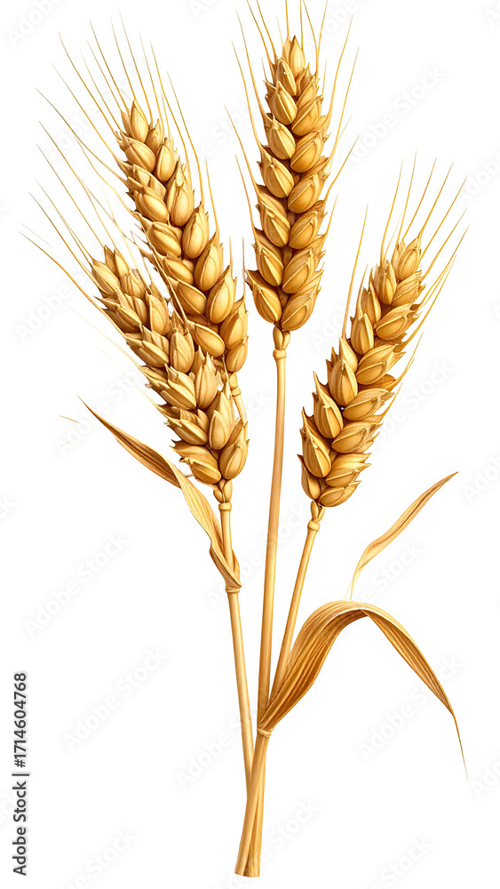 Obraz premium Detailed illustration of a wheat ear