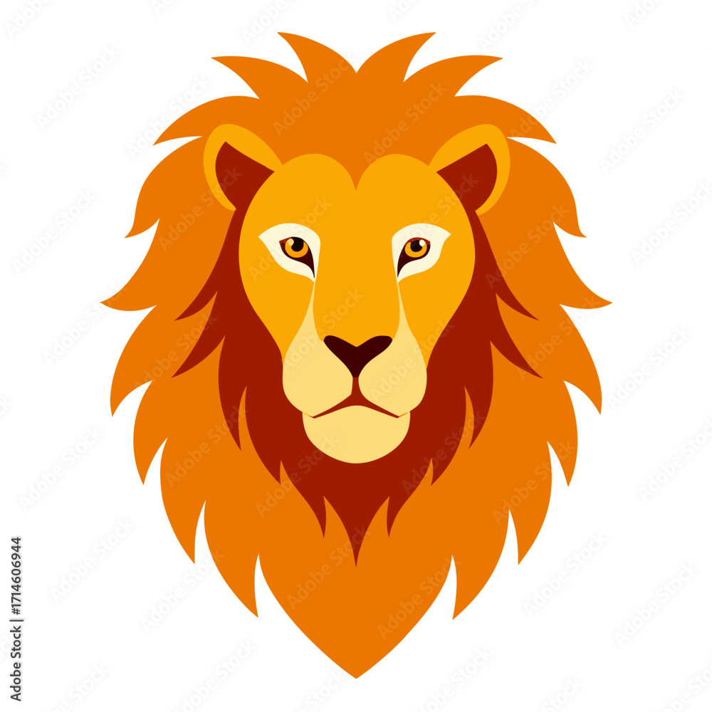 Obraz premium lion head vector