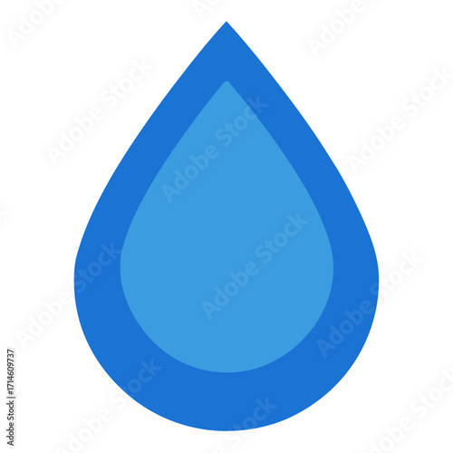 blue water drop