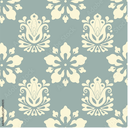 seamless pattern for background with plant and flower theme