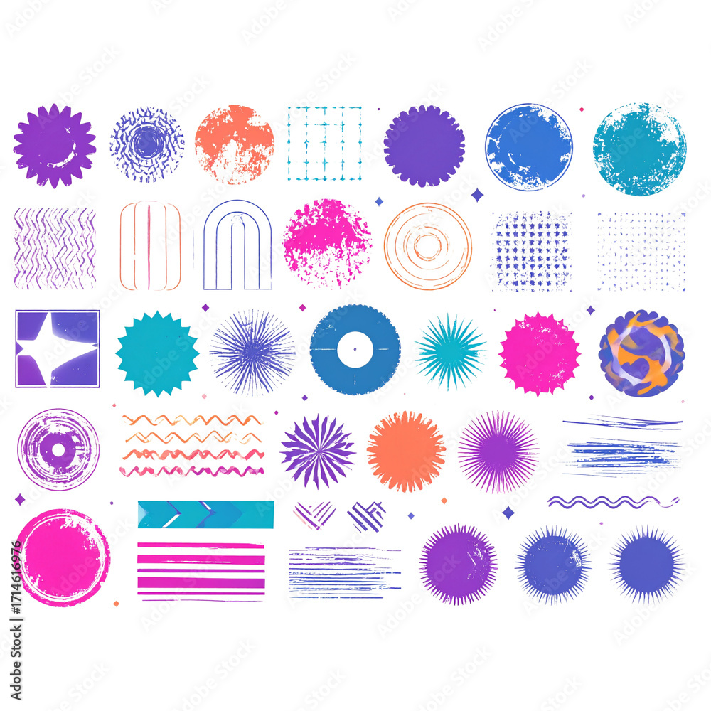 Untitled design - Set of 1980s and 1990s abstract vintage grunge design elements Untitled design - Set of 1980s and 1990s abstract vintage grunge design elements
