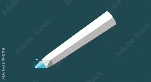 Illustration of white chalk writing on chalkboard for education and school supplies concept art drawing