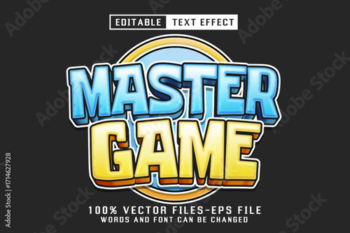 Master Game Editable Text Effect