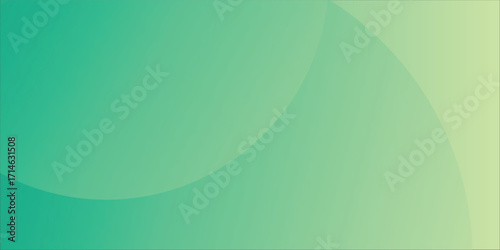 Minimalist Green Abstract Background with Gradient and Circular Design Elements eps10