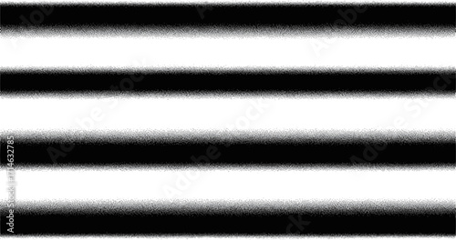 Halftone black horizontal stripes set. Abstract fade background collection. Vector illustration.
