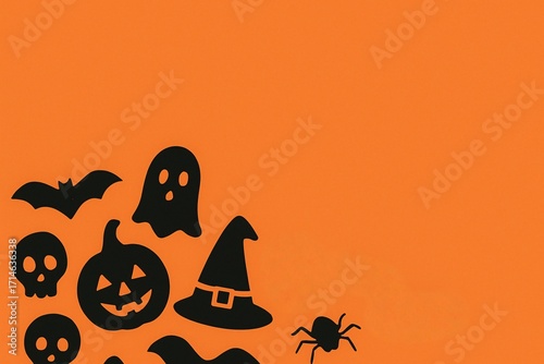 halloween background with pumpkin