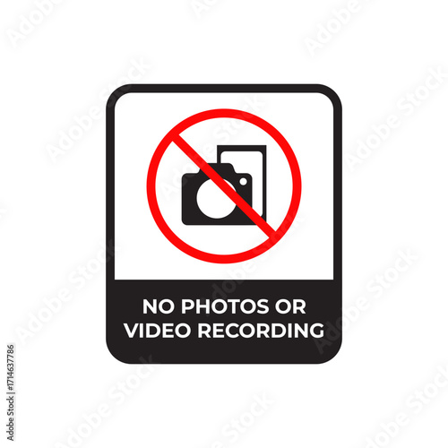 No Photos or Video Recording