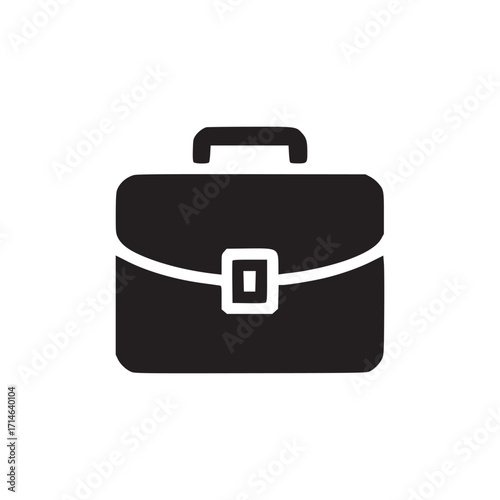 Vector art of briefcase icon symbol of business, office, work, job, career, finance, investment vector illustration of a simple flat design for websites, apps, presentations, and marketing materials