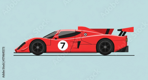 racing car on a road