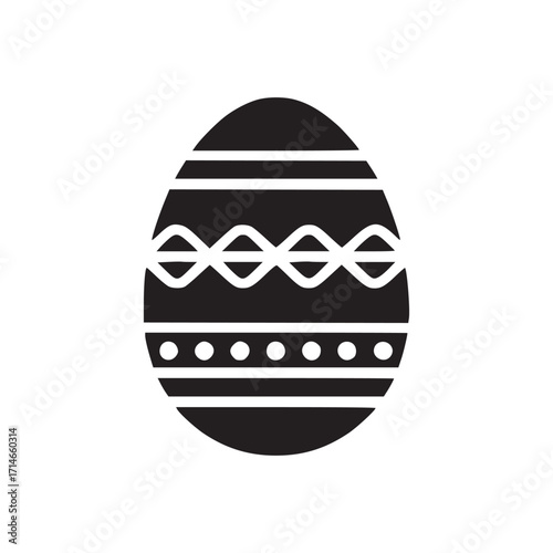 Illustration of a decorated easter egg this vector graphic is perfect for easterthemed designs, invitations, or social media posts use it to add a festive touch to your projects