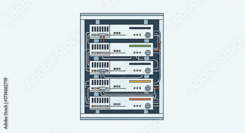 Server rack data center hosting servers networking hardware information technology infrastructure it systems