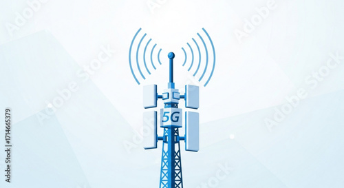 5g network technology cellular tower communication wireless antenna signal transmission infrastructure connectivity