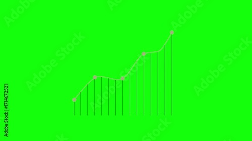 Rising Business Growth Chart Animation