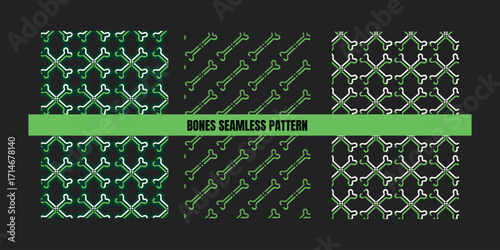 bones seamless pattern design,human bones pattern design