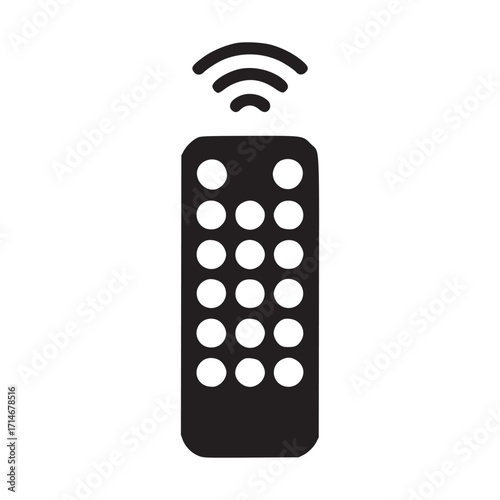 Vector art of remote control icon remote control linear symbol design from electrian collection simple outline element vector illustration on