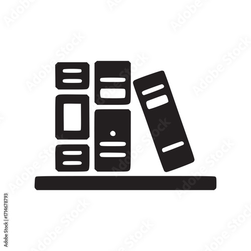 Vector art of bookshelf icon bookshelf linear symbol design from education collection simple outline element vector illustration on
