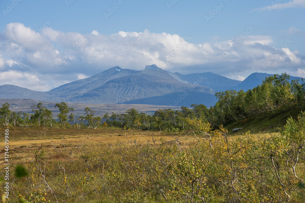Fototapeta premium Sylane mountains, Tydal, Trøndelag, Norway