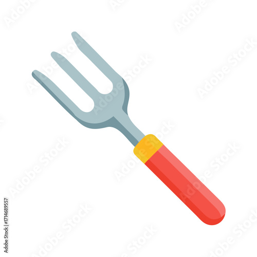 Fork with Silver Prongs Colored Icon