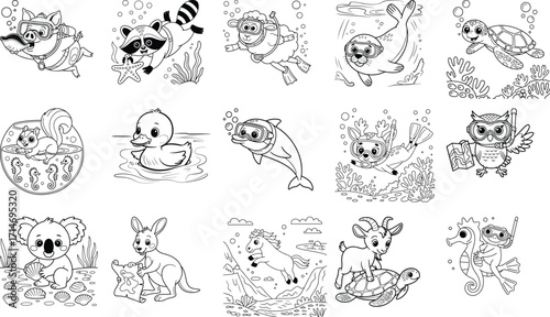 Cute Coloring Pages For kids, Bold And easy, Illustration, Art, Design
