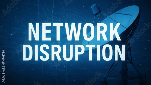A visual representation of network disruption, highlighting challenges in connectivity and communication systems.