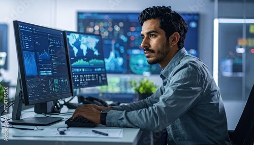 Skilled Cybersecurity Analyst Protecting Company Data Systems