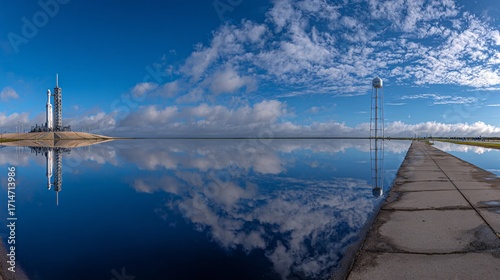 Launch Pad Reflection at Coastal Spaceport