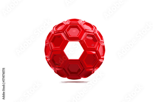 soccer ball isolated on white