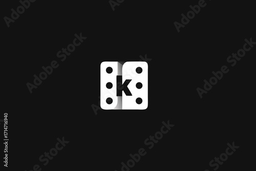 white dice on black