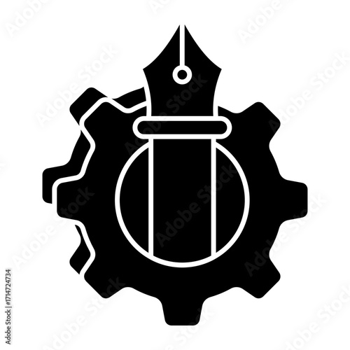 Web and Design Development or Graphics Design Glyph Icons and illustrations Pack