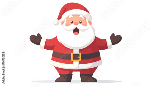 santa claus isolated on white