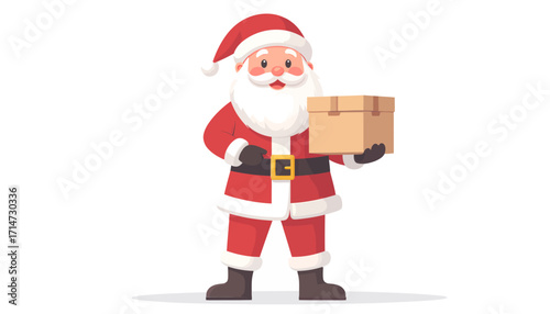 santa claus with a bag