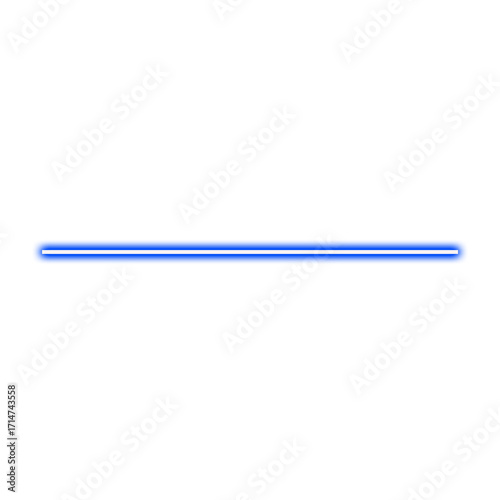 Blue neon glow line element, futuristic digital light effect