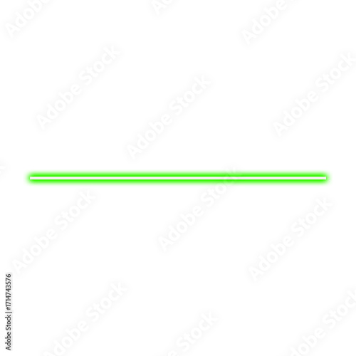Green neon glow line element, futuristic shiny digital light effect