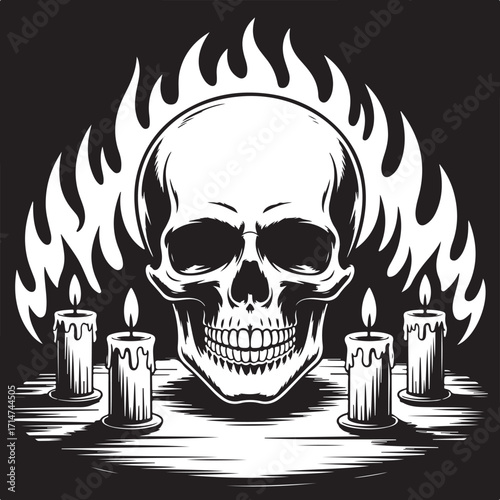 A pirate skull and crossbones vector illustration is a symbol of death, danger, and horror