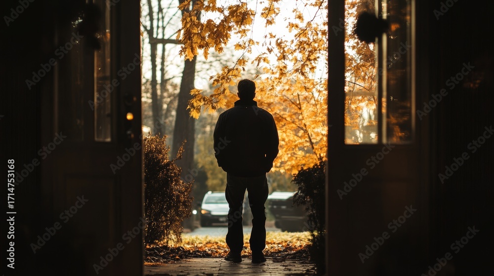 Fototapeta premium The world outside kept turning. Mark took a deep breath. Maybe, just maybe, it was time to step outside too. --ar 16:9 --v 6.1 Job ID: 8f28e70a-1199-46ea-842f-41c7d4bd138c