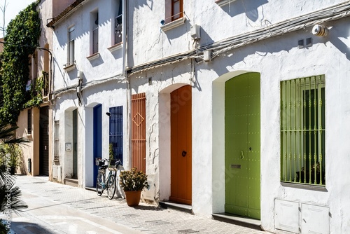 Mediterranean home in a charming village neighborhood.