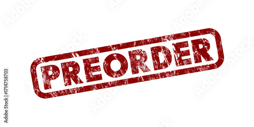 Preorder grunge rubber stamp