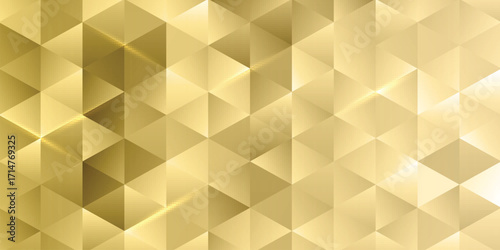banner template with low poly design  VECTOR ILLUSTRATION