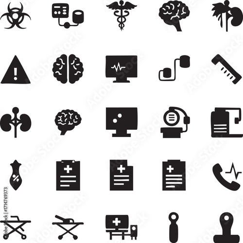 Medical Icons Set.
