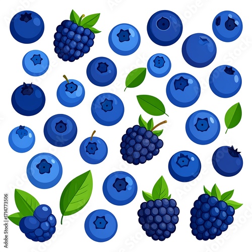 Colorful berry pattern