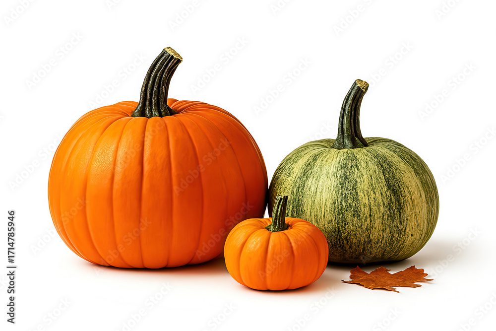 Obraz premium Pumpkin on a white background