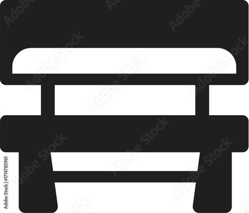 bench vector illustration