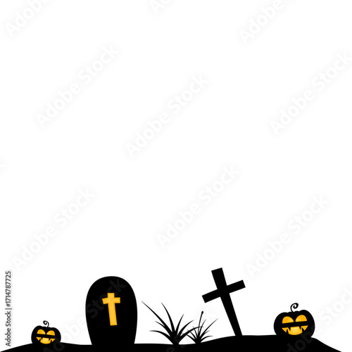 Halloween Graveyard Landscape View