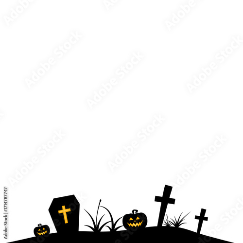 Halloween Graveyard Landscape View