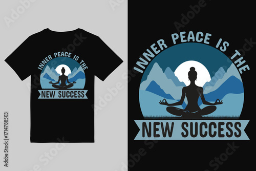 Yoga T shirt Design, yoga vector for t shirt