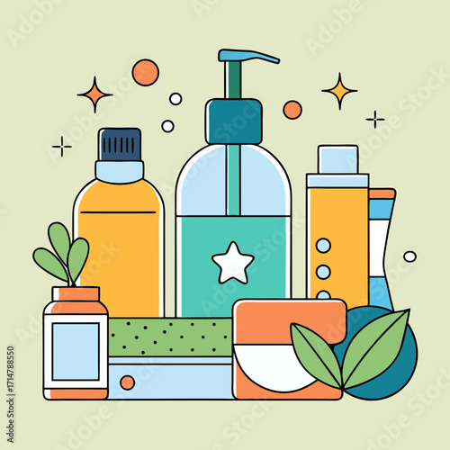 Clean and refreshing skincare and personal care products collection