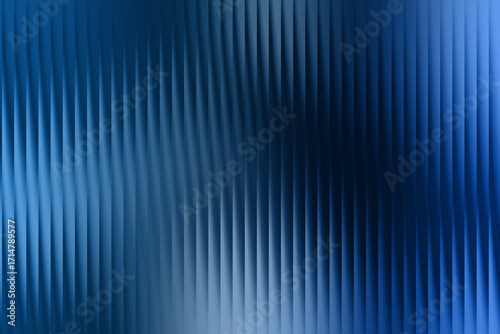 Blue glass effect abstract background with vertical wave lines, glossy gradient texture, modern futuristic design, elegant digital wallpaper pattern