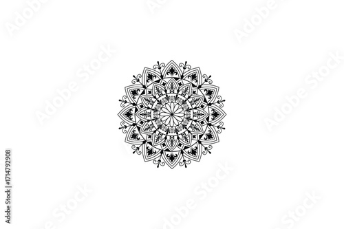 Pattern circular mandala design vector image made by adobe illustrator. 